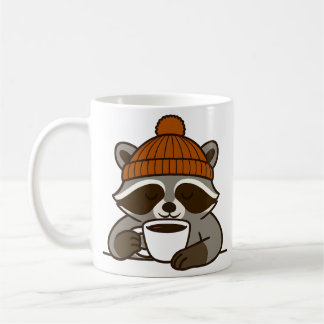 Wasbeer die een kopje koffie drinkt mok Gift Idee 