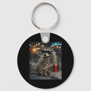 Wasbeer die sigaret rookt grappig dier meme sleutelhanger