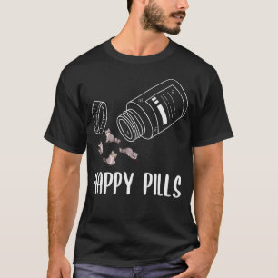 Wasbeer Dierenliefhebber Grappige Geluks Pillen T-shirt