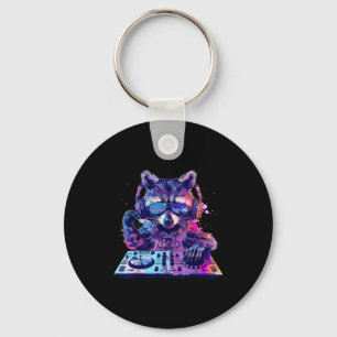 Wasbeer Dj Edm Techno House Muziek Grappig Dier Li Sleutelhanger