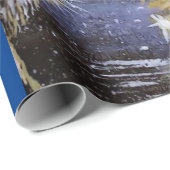 Wasbeer en Gouden Kerstboom Inpakpapier (Rol Hoek)