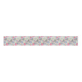 Wasbeer kerstpatroon grosgrain lint (Voorkant)