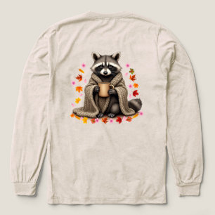 Wasbeer koffie in deken Wasbeerliefhebbers bloeien Tri-Blend Shirt