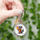 Wasbeer met fakkel sleutelhanger (Hand)