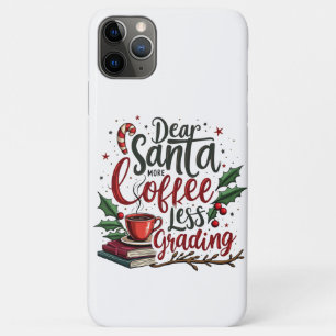 Wasbeer met kerstmuts en Kerstmis iPhone 11 Pro Max Hoesje