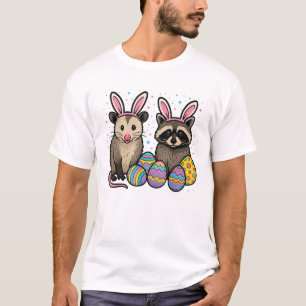 Wasbeer Opossum Pasen T-Shirt_1 T-shirt