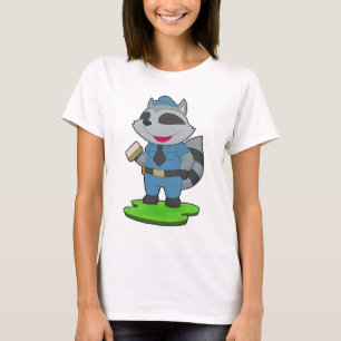 Wasbeer Politie Sandwich Agent T-shirt