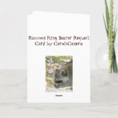 Wasbeer Ringdrager Verzoek Kaart (Achterkant)