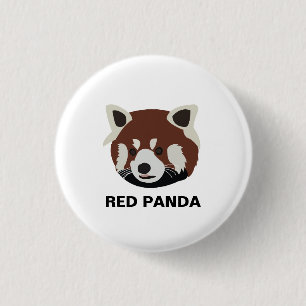 wasbeer rode panda wasbeer ronde button 3,2 cm
