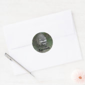 Wasbeer Ronde Sticker (Envelop)