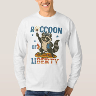 Wasbeer van de vrijheid Grappig patriottisch die T-shirt