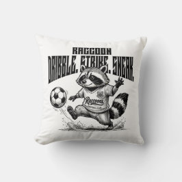 "Wasbeer Voetbal Ster - Dribbel Strike Sluip " Kussen