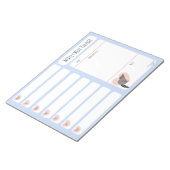 Wasbeer Weekmenu planner notitieblok (Schuin)