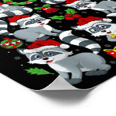 Wasbeer Xmas Decoratie Santa Hat Wasbeer Kerstmis (Hoek)