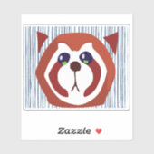 wasbeerkop sticker (Vel)