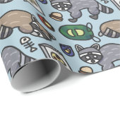 wasbeerpatroon cadeaupapier (Rol Hoek)