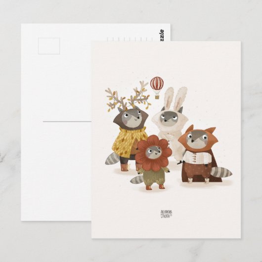 Wasberen door Alexandra Dikaia Briefkaart (Voorkant / Achterkant)