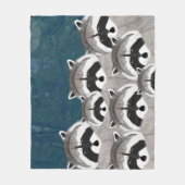 wasberen fleece deken (Voorkant)