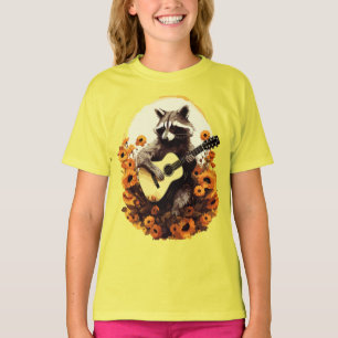 Wasberen Gitaar Serenade in Zonnebloemen T-shirt
