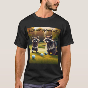 Wasberen spelen golf t-shirt