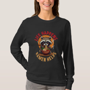 Wasbeurt eet Ramen Japanse Noedels T-shirt