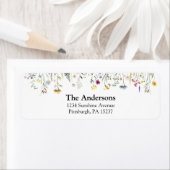 Wasbloem Achtergrondlabel Etiket (Insitu)