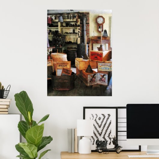 Wasborden en zeep poster (Thuiskantoor)