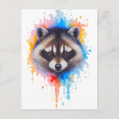 Waschbär  briefkaart (Voorkant)