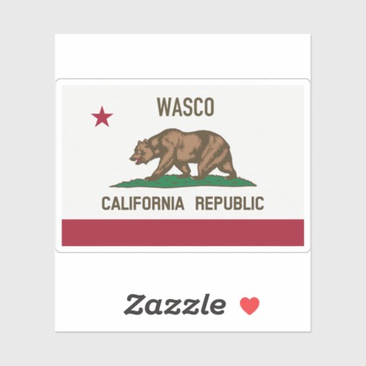 Wasco CA Sticker (Vel)