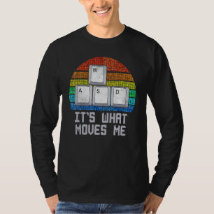Wasd Het Is Wat Me Beweegt Pc Gamer Computernerd T-shirt