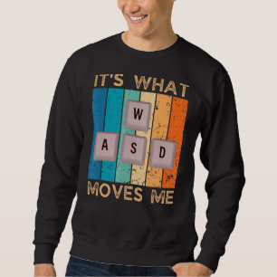 Wasd PC Gamer Shirt Video Gaming Keyboard-toetsenb