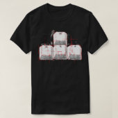 WASD-toetsen Computer Gaming PC Gamer T-shirt (Design voorkant)