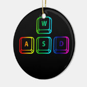 WASD-toetsenbord - Computer Gamer PC Gaming Keramisch Ornament (Links)