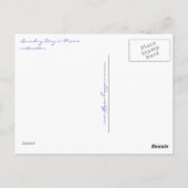 Wasdag in Maine Briefkaart (Achterkant)