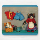 wasdag voor tafel kitten RPPC Muismat (Voorkant)