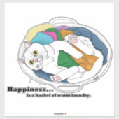 Wasdagkat Sticker (Vel)