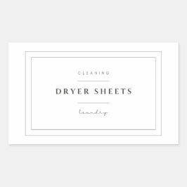 Wasdroger Lakens Etiket Stickers