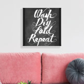 Wasdroog herhalen canvas afdruk (Insitu (Woonkamer))