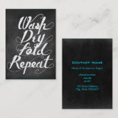 Wasdroog herhalen visitekaartje (Voorkant / Achterkant)