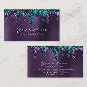 Wasevelingenonthulling nagels Blauwgroen Paars Vio Visitekaartje (Voorkant / Achterkant)