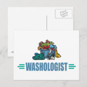 wasgoed briefkaart (Voorkant / Achterkant)