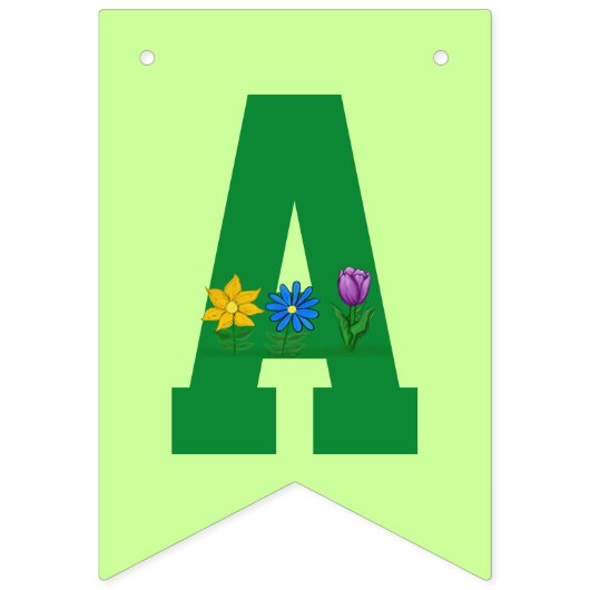 Wasgoed dat de Floral Bunting Banner verzamelt (Tweede vlag)