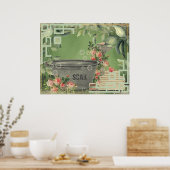 Wasgoed voor wasgoed poster (Keuken)