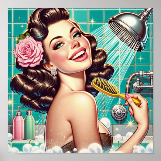 Wash away your worries! poster (Voorkant)