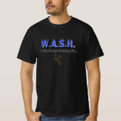WASH Christian Tee – Washed Anointed Saved healed T-shirt (Voorkant)