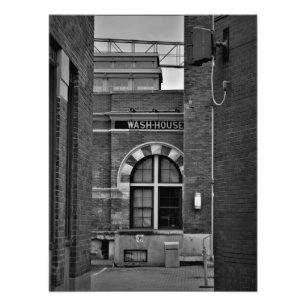 "WASH-HOUSE" Fotoprint Foto Afdruk