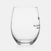 WASH ME Funny Custom Text Dirty Wijnglas Zonder Voet (Rechts)