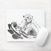 Wash Painting Monkey Year Zodiac Mousepad Muismat (Met muis)