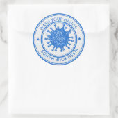 Wash Your Hands Ronde Sticker (Tas)