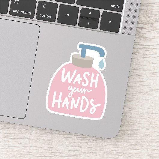 Wash Your Hands Sticker (Detail)